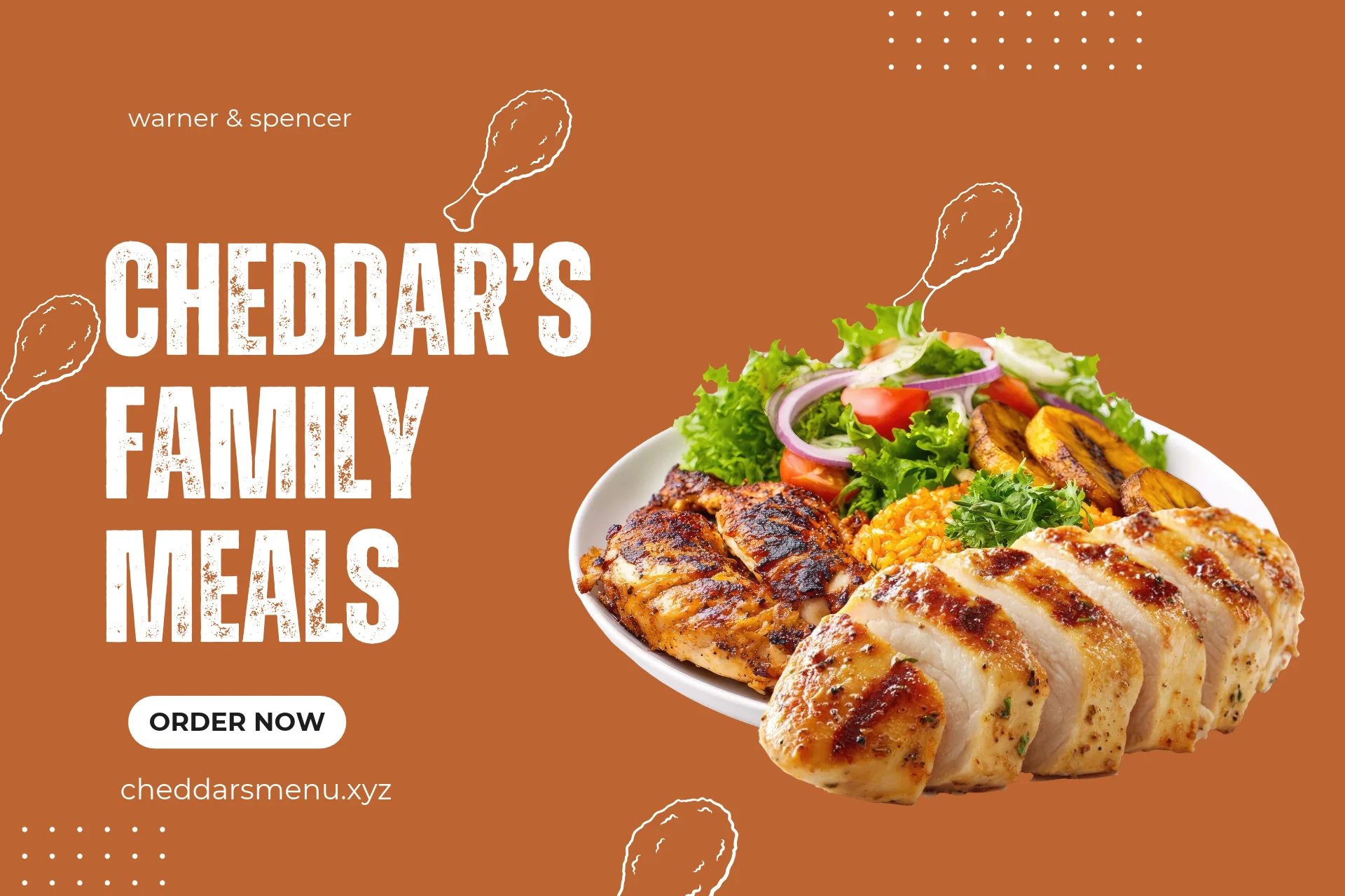 Cheddars Family Meals Menu